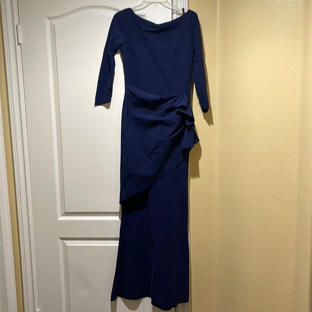 Chiara boni navy maxi dress